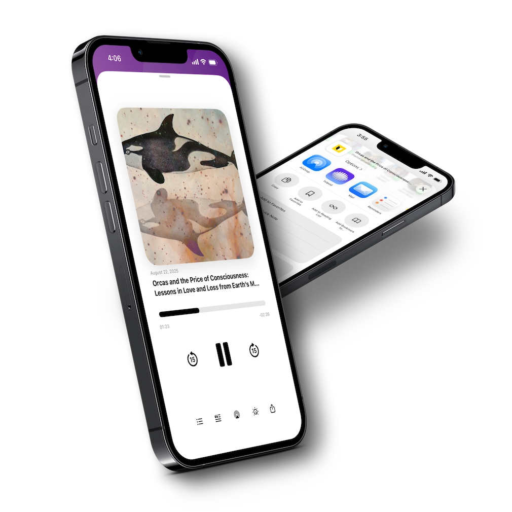 Save from anywhere and listen anywhere thanks to private podcast conversion